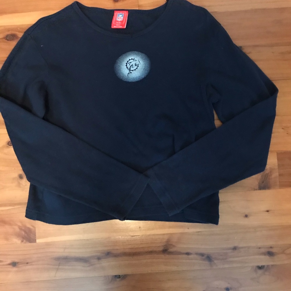 NFL Miami Dolphins Women’s Long Sleeved Navy Tee